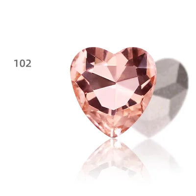 Heart Rhinestones Crystals Handcrafts DIY Rhinestones For Clothes Bags Glue On Nails Glass Strass Crystals 27mm crystal beads