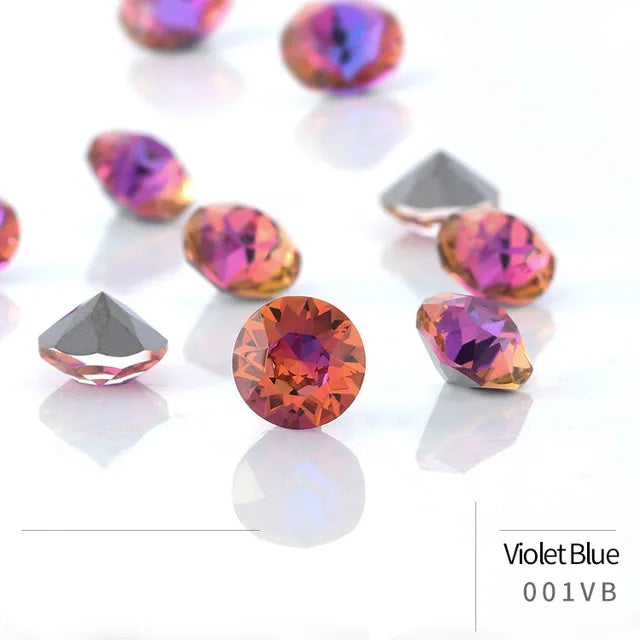 50pcs Crystal Stones Round Shape DIY Accessories Pointback Glass Strass 4mm Small Size Glue On Nails Rhinestones Crystal Rivoli
