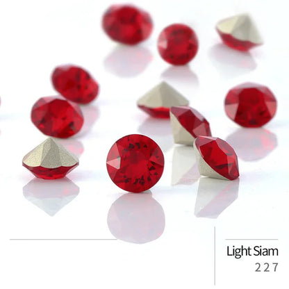 50pcs Crystal Stones Round Shape DIY Accessories Pointback Glass Strass 4mm Small Size Glue On Nails Rhinestones Crystal Rivoli