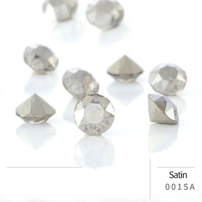 50pcs Crystal Stones Round Shape DIY Accessories Pointback Glass Strass 4mm Small Size Glue On Nails Rhinestones Crystal Rivoli