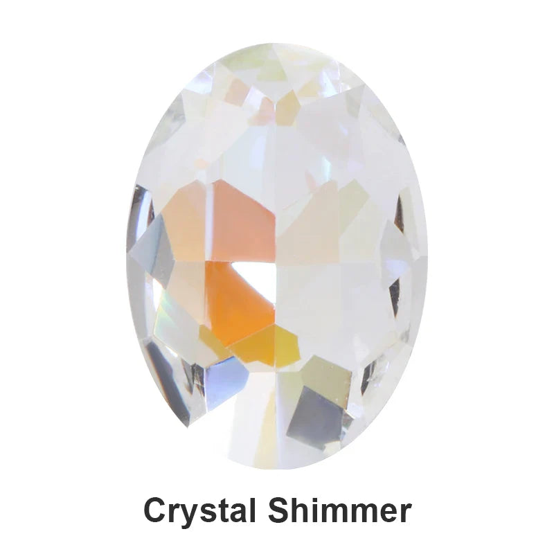 Oval Rhinestones Piontback Nail Art Rhinestones K9 Glass Strass Crystal Glue on Clothes Crystal Beads