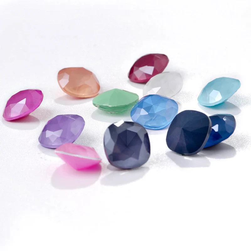 Square Shape Mocha Rhinestones Pointback Glass Strass Crystal New Arrival Glue On Nails Loose Stones Rhinestones