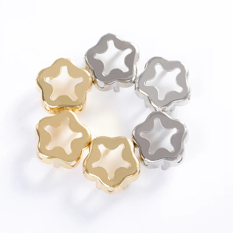 Drop Copper K9 Empty Claw Settings for Fancy Stones Golden Round Rhinestones Claw Silver Gold Firmly Set Rhinestones Base Claw