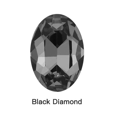 Oval Rhinestones Piontback Nail Art Rhinestones K9 Glass Strass Crystal Glue on Clothes Crystal Beads