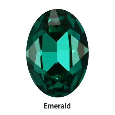 Oval Rhinestones Piontback Nail Art Rhinestones K9 Glass Strass Crystal Glue on Clothes Crystal Beads