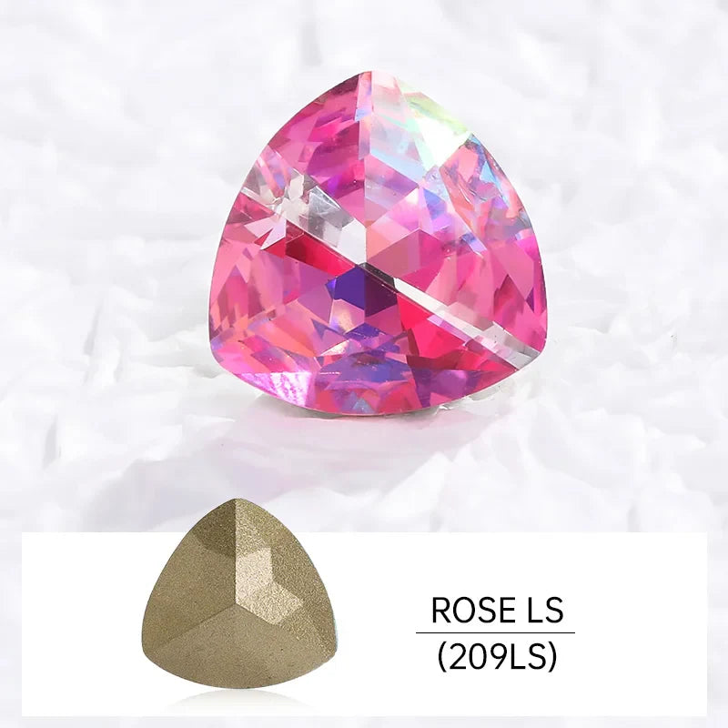 Colorful Loose Rhinestones DIY Clothes Sewing Decoration Crystal Crafts Pointback Glue On Rhinestones Glass Strass