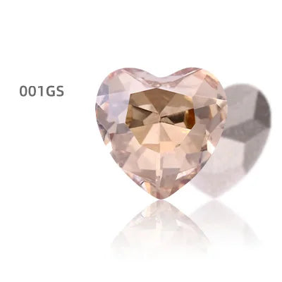 Heart Rhinestones Crystals Handcrafts DIY Rhinestones For Clothes Bags Glue On Nails Glass Strass Crystals 27mm crystal beads