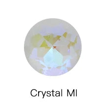 20pcs Gemstone Flower Shiny MI Crystal Loose Rhinestones K9 Glass Strass Crystal Small Beads Glue on Clothes Nail Arts
