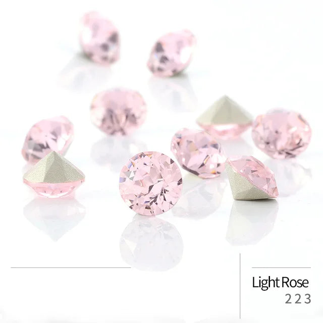 50pcs Crystal Stones Round Shape DIY Accessories Pointback Glass Strass 4mm Small Size Glue On Nails Rhinestones Crystal Rivoli
