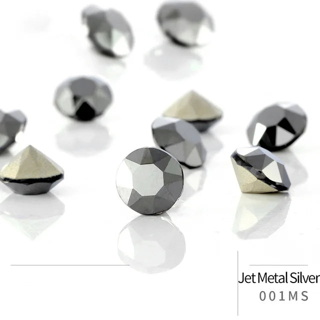 50pcs Crystal Stones Round Shape DIY Accessories Pointback Glass Strass 4mm Small Size Glue On Nails Rhinestones Crystal Rivoli
