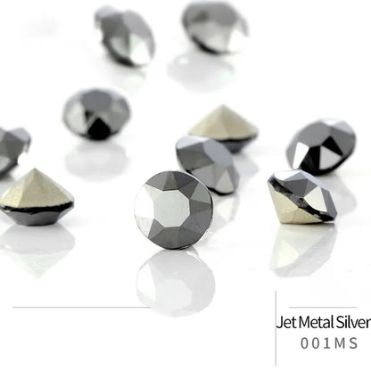 50pcs Crystal Stones Round Shape DIY Accessories Pointback Glass Strass 4mm Small Size Glue On Nails Rhinestones Crystal Rivoli