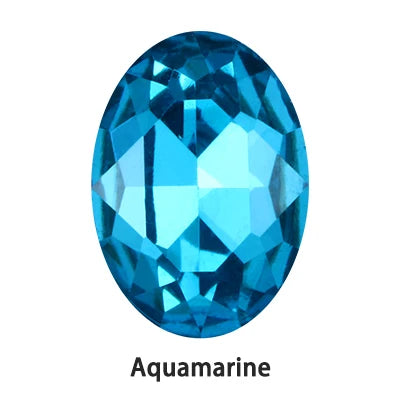 Oval Rhinestones Piontback Nail Art Rhinestones K9 Glass Strass Crystal Glue on Clothes Crystal Beads