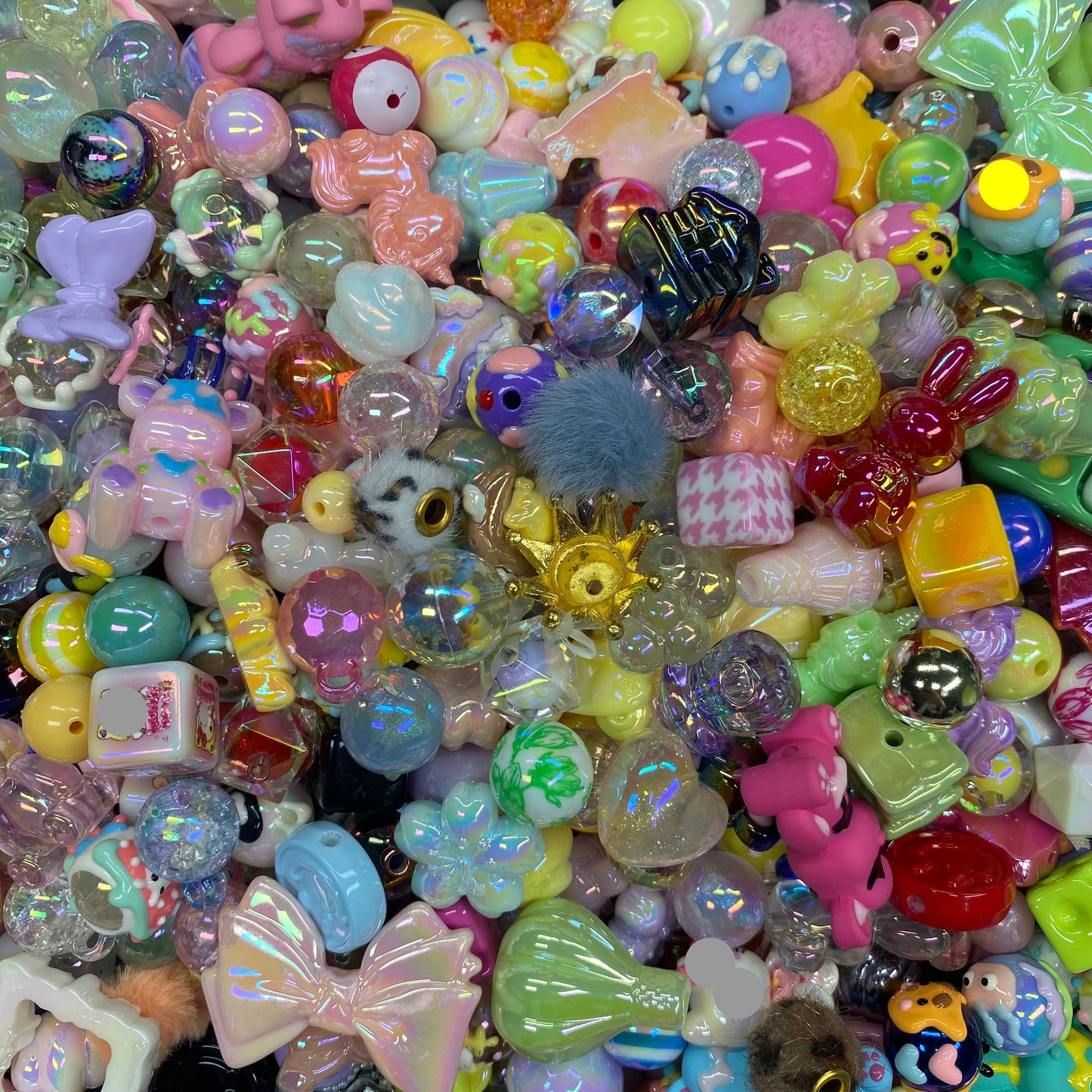DIY Beads Collection - Rhinestone Spacers Clasps Jump Rings Phone Chain Jewelry Making Supplies