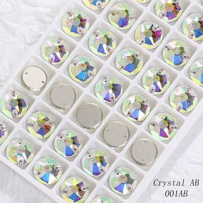 Cushion Rhinestones Glitter Opal Series Glass Charms Nail Art  Beads Jewelry Making Accessories Glass Beads Stones