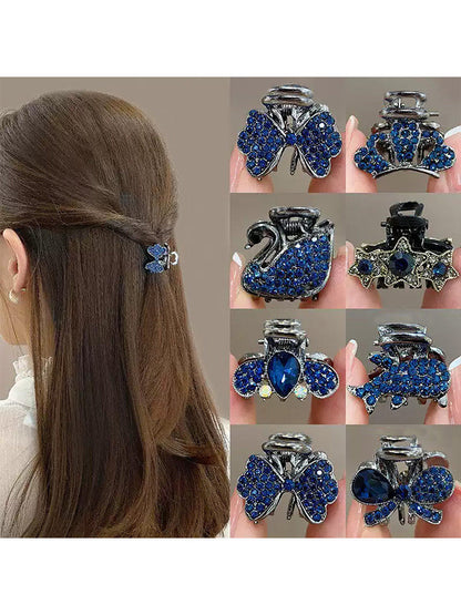 High-end flash diamond metal hair clip, small grab clip for women, bangs clip, side forehead hair clip, Korean headpiece clip, secure hair