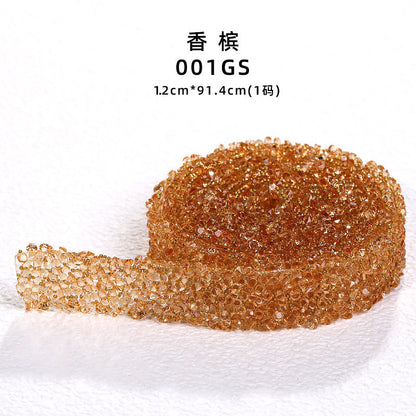 Resin Diamond Rhinestone Strips - Tear-Off Ready-to-Paste Sequins Hot Diamond Shoes Clothing Accessories and DIY crafty
