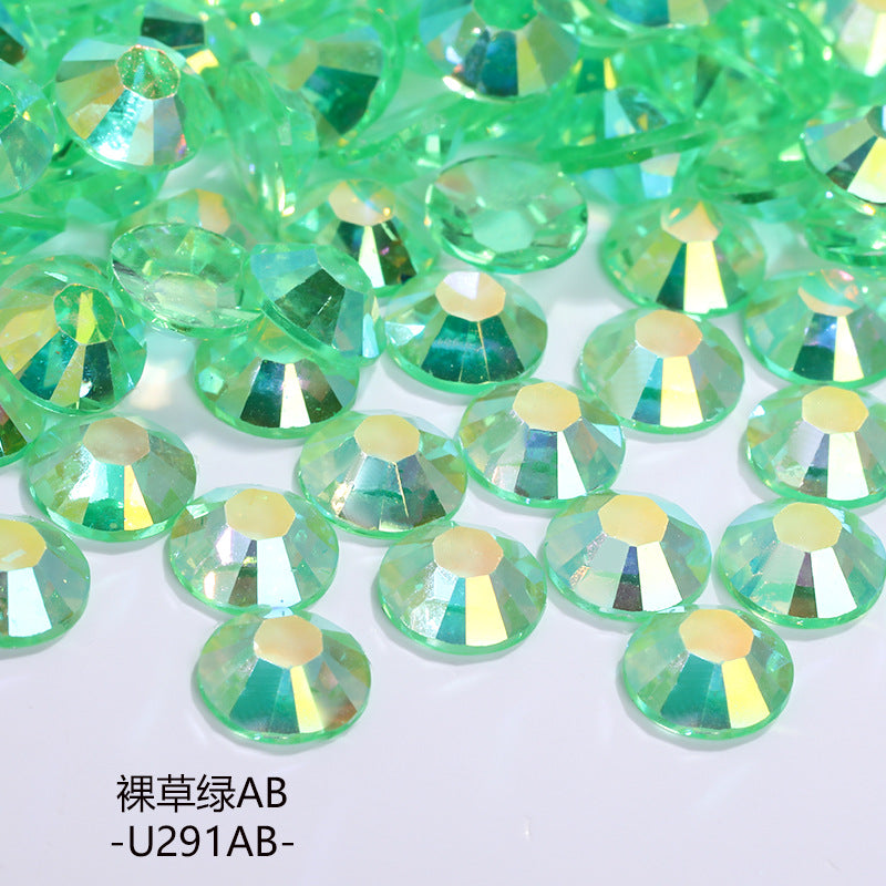 AB Colorful Resin Flat Bottom Rhinestones - Nail Art Clothing Shoes Bag Accessories