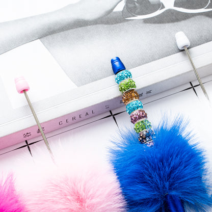 DIY Plastic Ballpoint Pen - Creative Handmade Plush Cartoon Hairball Pen Wholesale