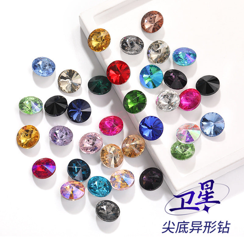 Rivoli Pointed Bottom Diamond Rhinestones - Crystal Phone Case Shoe Jewelry Luggage Clothing Accessories