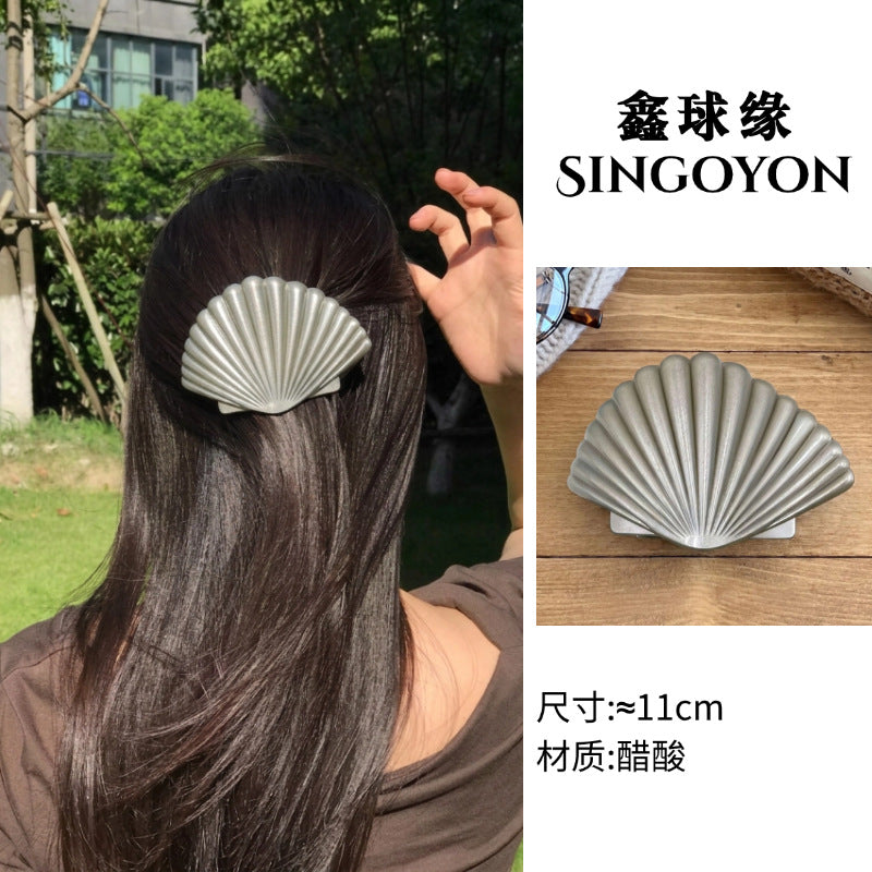 Large Versatile Grab Clip Women's Back of Head Shark Clip Korean Premium Hairpin 2026 Temperament Disc Hair Accessories