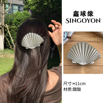 Large Versatile Grab Clip Women's Back of Head Shark Clip Korean Premium Hairpin 2026 Temperament Disc Hair Accessories