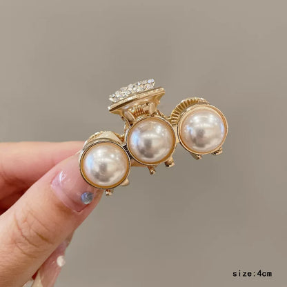 2026 new high-end flash diamond metal hairpin small grab clip women's bangs clip side forehead hairpin Korean headdress