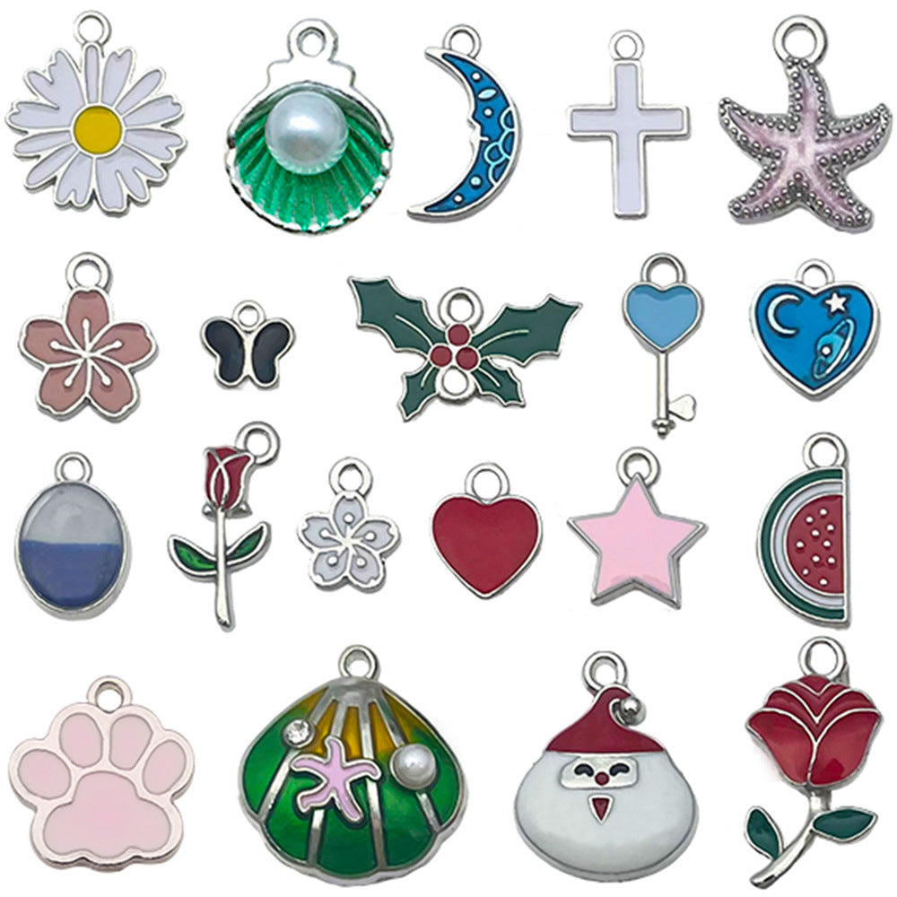 pendant Charms mix collections - Dripping Alloy DIY Bracelet Necklace Earring Key Ring Pendant