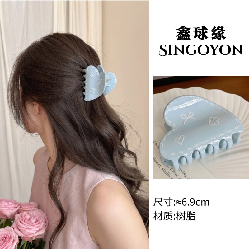 Large Versatile Grab Clip Women's Back of Head Shark Clip Korean Premium Hairpin 2026 Temperament Disc Hair Accessories