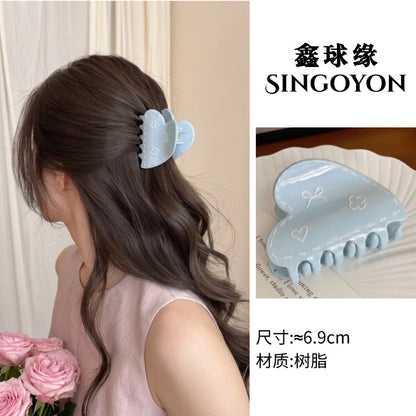 Large Versatile Grab Clip Women's Back of Head Shark Clip Korean Premium Hairpin 2026 Temperament Disc Hair Accessories