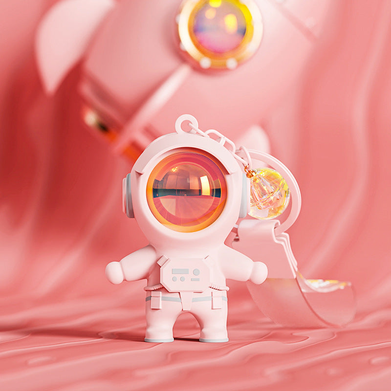Genuine Astronaut Sunset Atmosphere Light Keychain - Cartoon Couple Schoolbag Ornament Wholesale