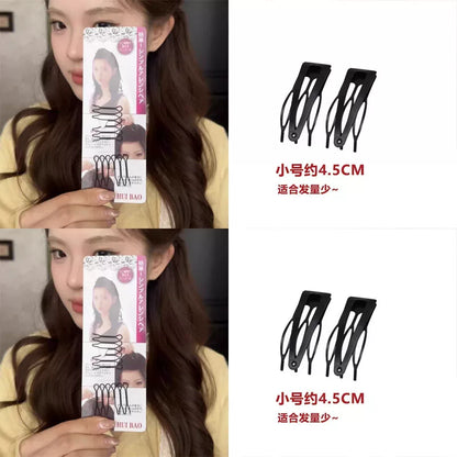 Flat Head Savior Seamless Simple Loose Hair Clip Loose Hair Organizer High Crown Miracle Sweet Girl Invisible Seamless Hair Buckle