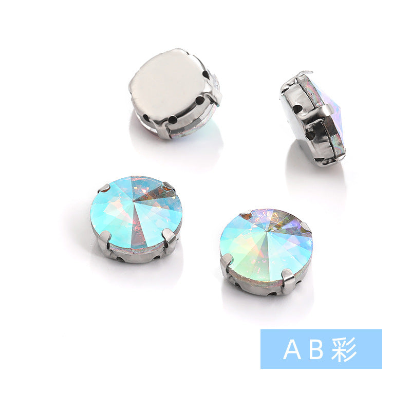 Rivoli Crystal Square Claw Rhinestones - Hand-Sewn Shoe Luggage Clothing Accessories