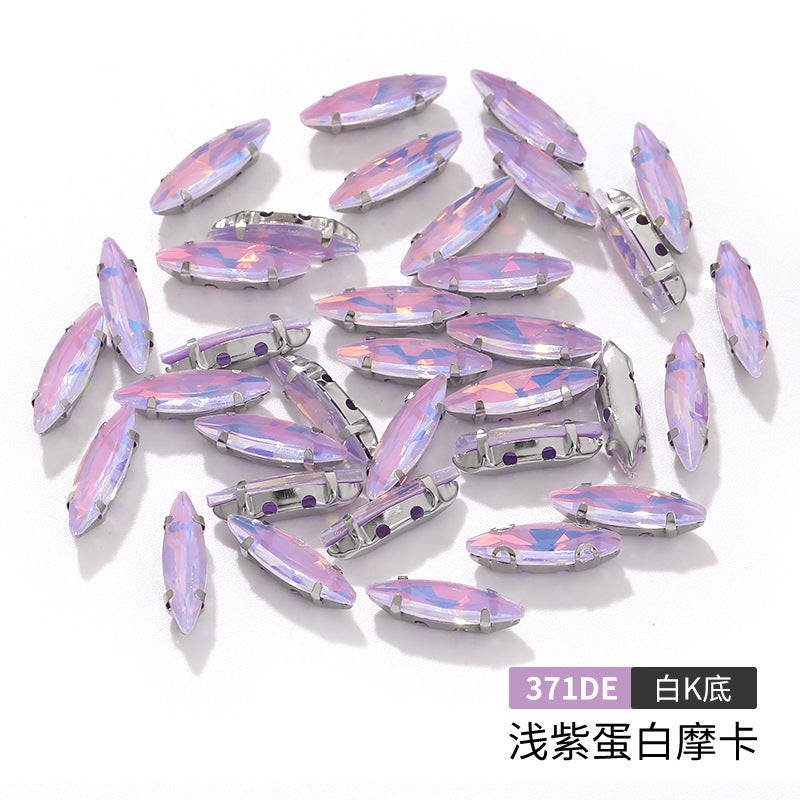 Slender claw drill, manual drilling, hand-stitched glass drill, anti-hook claw drill, hat accessories, clothing accessories, fine brassicle claw drill
