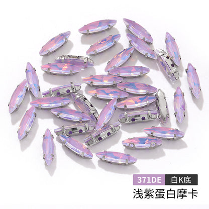 Slender claw drill, manual drilling, hand-stitched glass drill, anti-hook claw drill, hat accessories, clothing accessories, fine brassicle claw drill