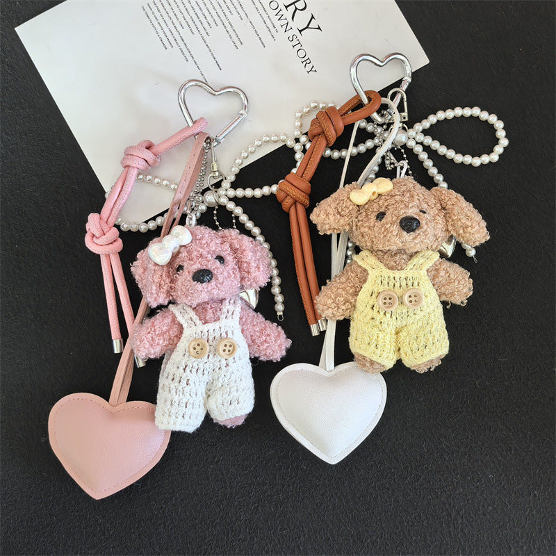 KeyChain Creative Little Fragrance Style Plush Bear - Bean Bear Keychain Pendant Couple Mr. Bean Dressing Bear