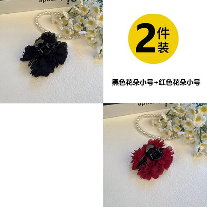 Small Cloud Bubble Claw Clip for Women, High-End Butterfly Bow Hair Clip, Hair Volume Small, Back Shark Clip Flower Hair