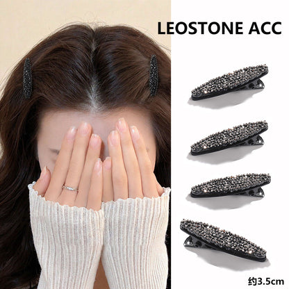 Small bangs clip shredded hairpin side forehead hairpin women's high-end new Korean mini flash diamond hairpin