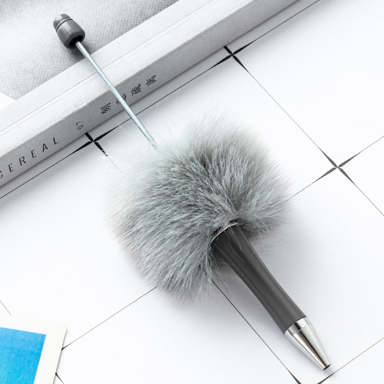 DIY Plastic Ballpoint Pen - Creative Handmade Plush Cartoon Hairball Pen Wholesale