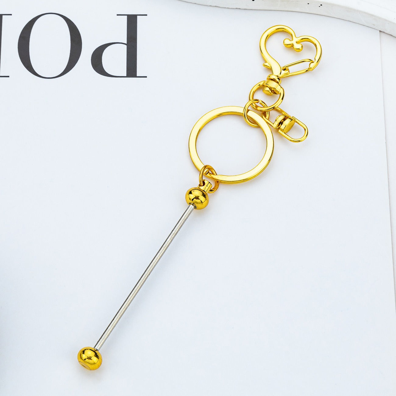 DIY beaded love keychain pendant event small gift key chain creative luggage pendant keychain