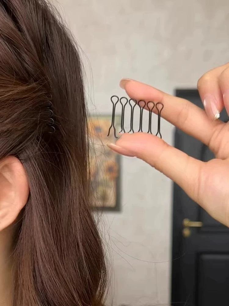 Flat Head Savior Seamless Simple Loose Hair Clip Loose Hair Organizer High Crown Miracle Sweet Girl Invisible Seamless Hair Buckle