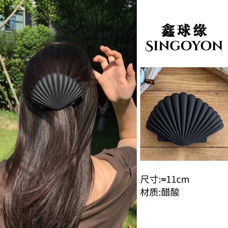 Large Versatile Grab Clip Women's Back of Head Shark Clip Korean Premium Hairpin 2026 Temperament Disc Hair Accessories