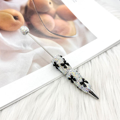 DIY creative bow full diamond  pen multi-color diamond gift pen Valentine's Day series gift pen in stock