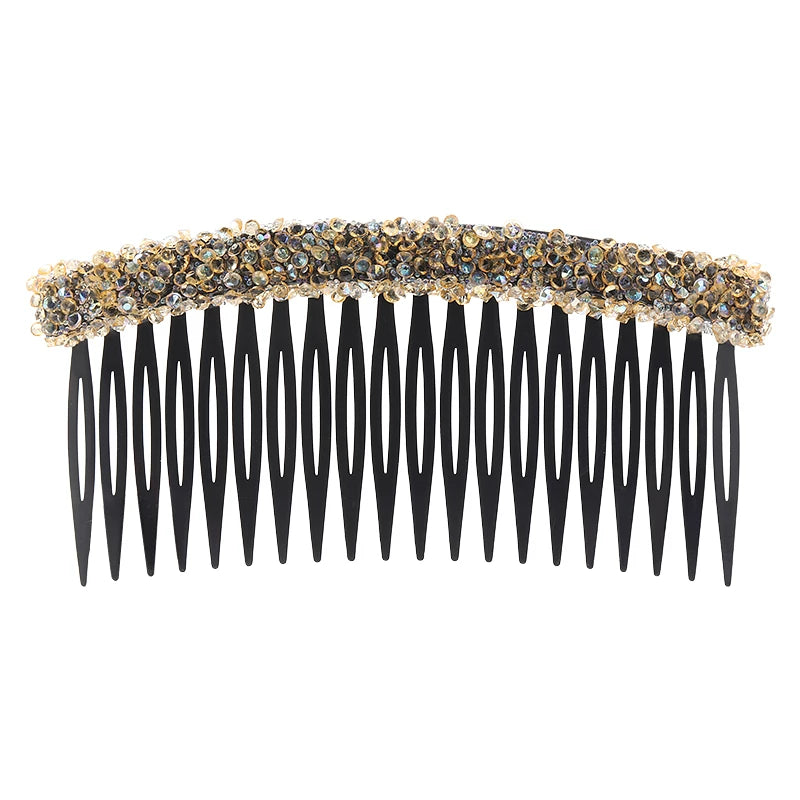 Premium glitter rhinestone hair comb, loose hair management tool, 2026 new toothbrush, bangs inverted comb, elegant hair clip, hair accessory