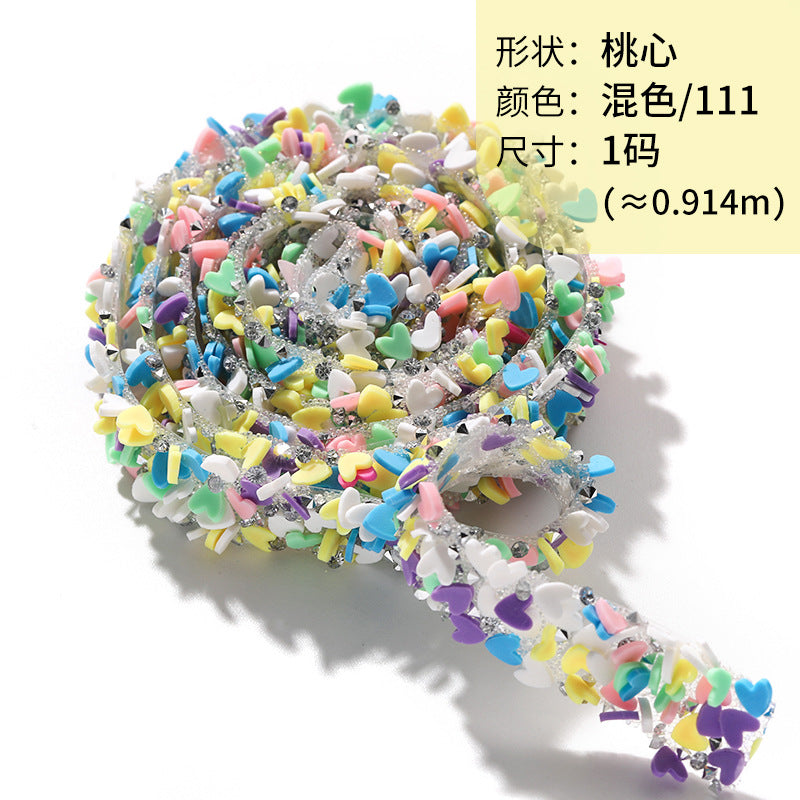 Resin Diamond Rhinestone Strips - Tear-Off Ready-to-Paste Sequins Hot Diamond Shoes Clothing Accessories and DIY crafty
