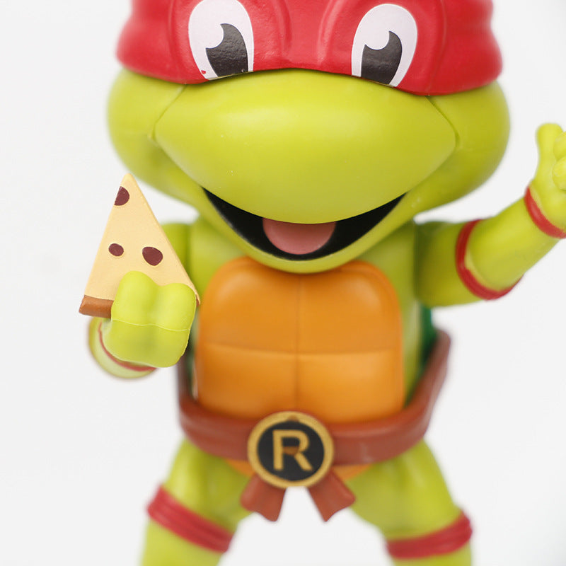 Anime wholesale 5 Teenage Mutant Ninja Turtles Raphael Doll Figure Doll Model Toys Micro Doll Ornaments