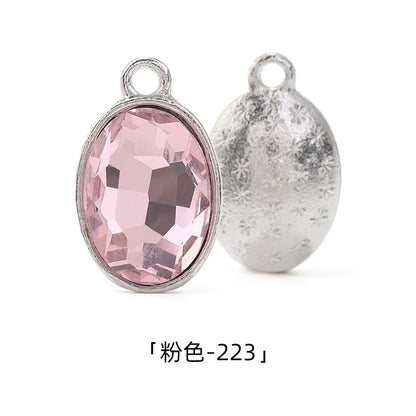 Cross-border wholesale oval pendants, zinc alloy pendants, earrings, bracelets, jewelry accessories, high-appearance oval single pendants