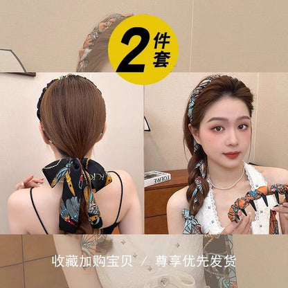 2026 New Ribbon Headband Braided Headband for Women, High-End Everyday Wear, Hair Binding Headband and Hair Clip Headwear