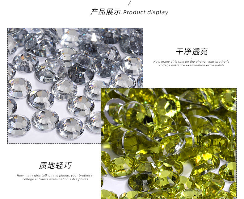 Resin Flat Bottom Rhinestones - Super Flash Nail Art Wedding Dress Mobile Phone Case Accessories