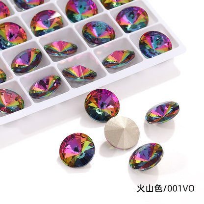 K9 High-End Rhinestone, Satellite, Special-Shaped High-Top Diamond, Wedding Dress, Dress, Crystal Jewelry, Nail Art, Diamond Material, Pointed Bottom Rhinestone
