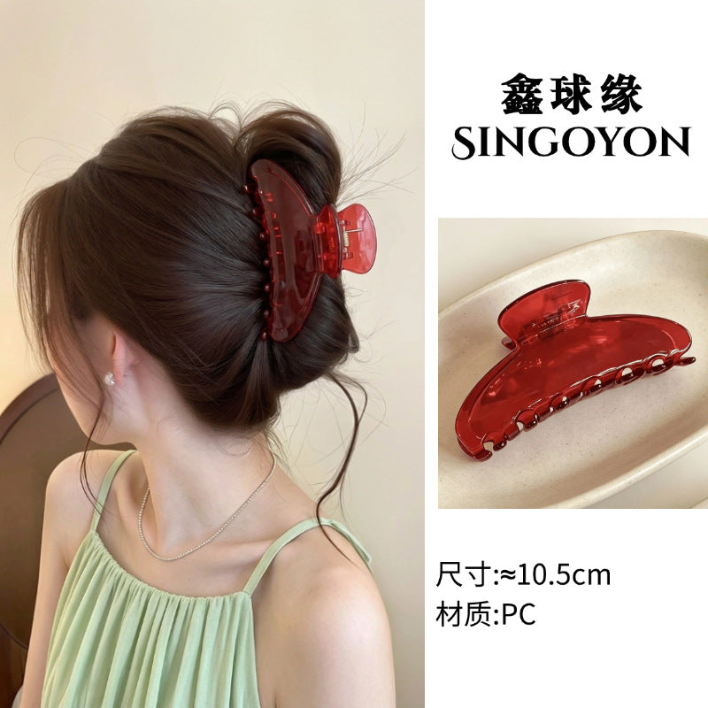Large Versatile Grab Clip Women's Back of Head Shark Clip Korean Premium Hairpin 2026 Temperament Disc Hair Accessories